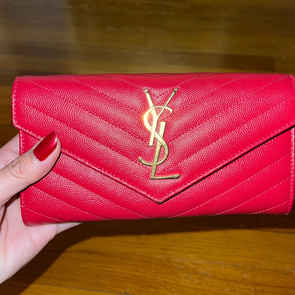 Saint Laurent Monogram flap Wallet